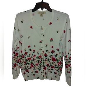 AVA Paige Ladies Long Sleeve Cardigan Sweater- M